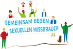 Logo Gemeinsam gegen sexuellen Missbrauch, Landesstelle Jugendschutz Niedersachsen