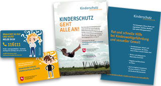 Infokarten für Eltern und für Kinder / Jugendliche