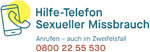 Logo Hilfetelefon Sexueller Missbrauch 0800 22 55 530